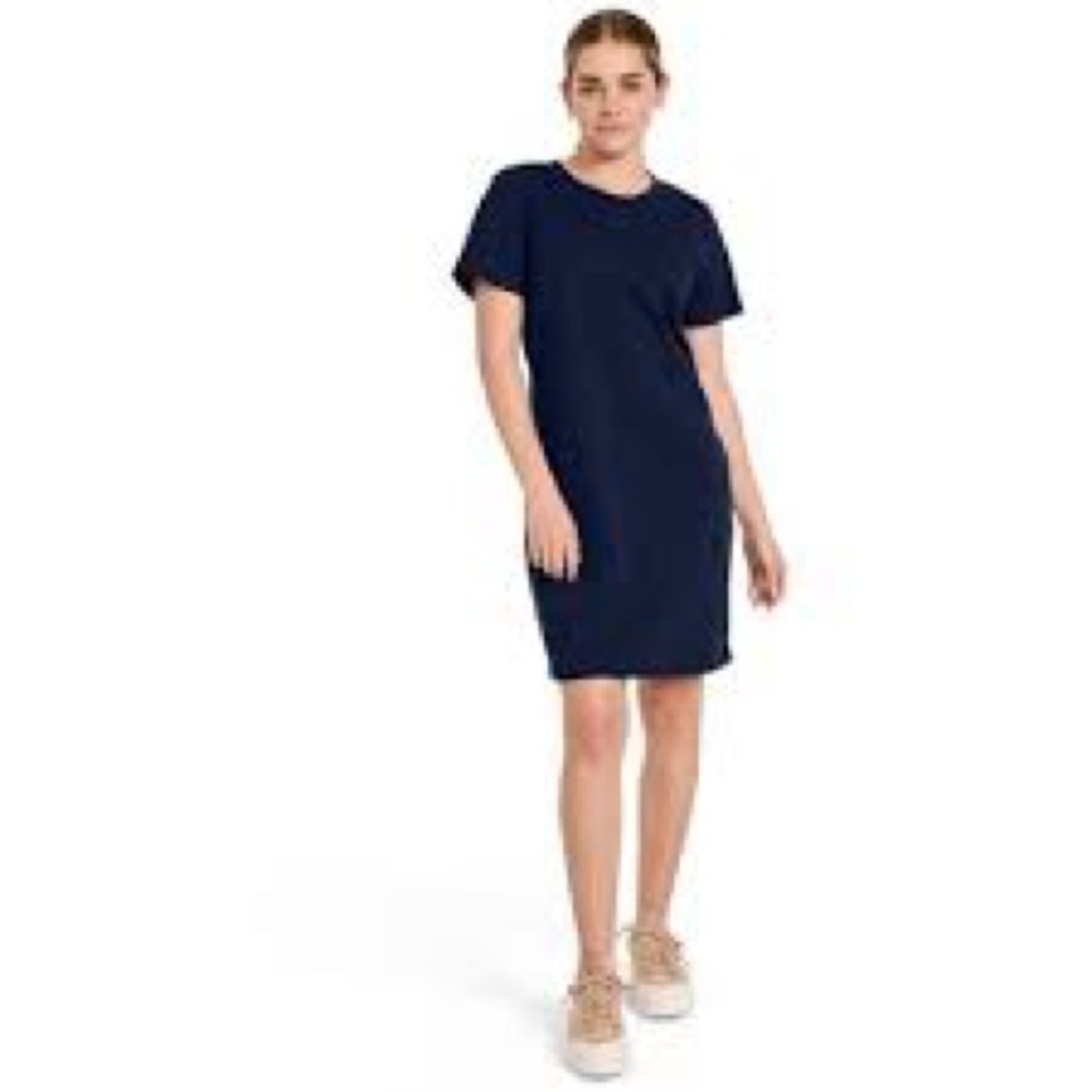 189 - Joan Rivers NWT Blue Ribbed Sheath Midi Dress, Size XS